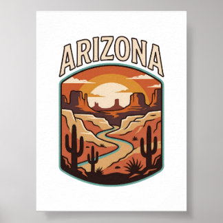 Affiche Patrimoine du Canyon d'Arizona