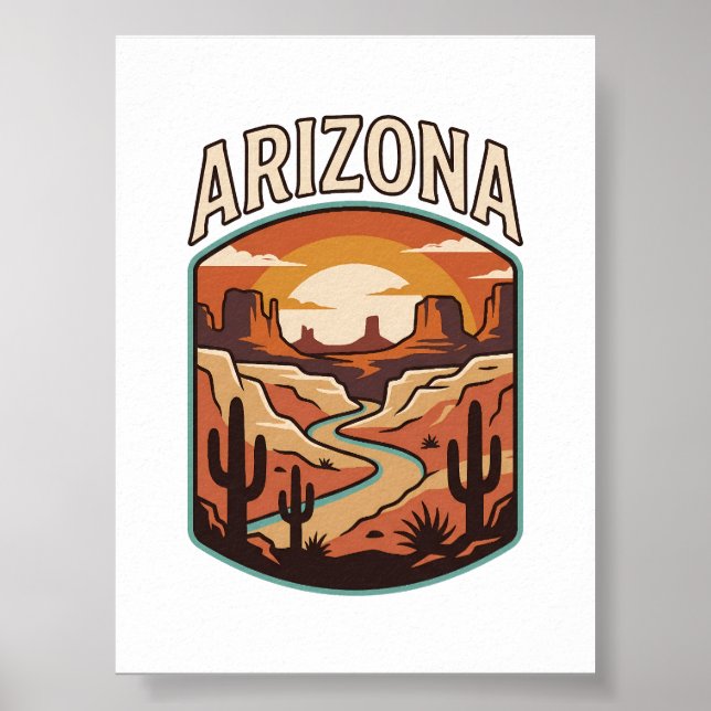 Affiche Patrimoine du Canyon d'Arizona (Devant)