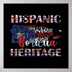 Affiche Patrimoine hispanique Boricua