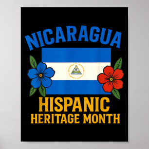 Affiche Patrimoine hispanique Nicaragua Mois national nica