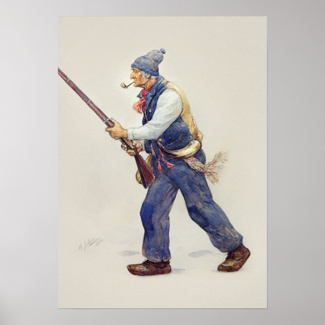 Affiche Patriote Québec Rébellion 1837-1838 Henri Julien (Devant)