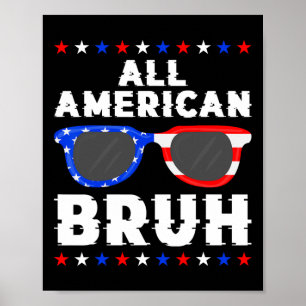 Affiche Patriotique 4 juillet Garçons Ados Enfants Tous Am