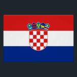 Affiche patriotique avec Drapeau de Croatie<br><div class="desc">Ajoutez une touche de fierté croate à votre espace avec notre affiche exclusive avec le drapeau de la Croatie ! Réalisée avec une attention minutieuse aux détails, cette affiche est plus qu’une simple pièce décorative, c’est une célébration du patrimoine et de la fierté culturelle de la Croatie. Le design dynamique...</div>