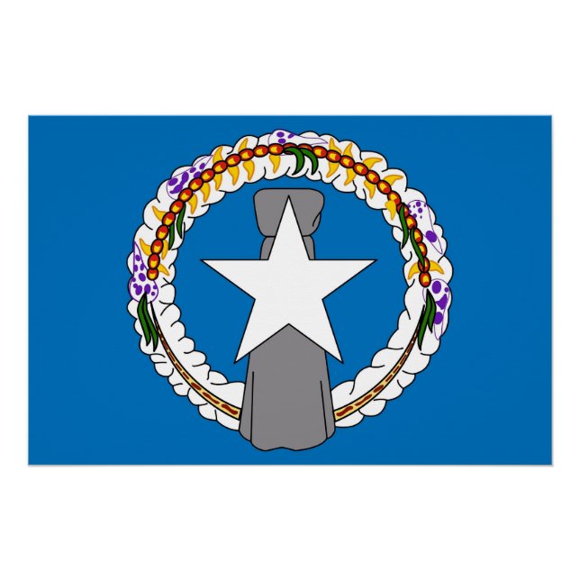 Affiche patriotique avec drapeau de la Mariana du  (Devant)