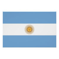 Affiche patriotique avec drapeau de l'Argentine