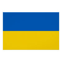 Affiche patriotique avec drapeau de l'Ukraine