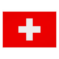 Affiche patriotique avec Drapeau de Suisse
