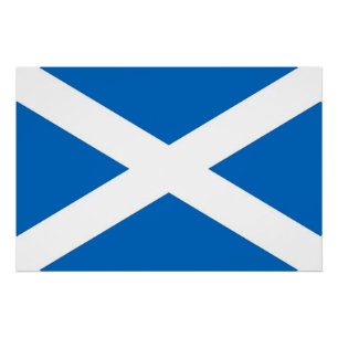 Affiche patriotique avec Drapeau d'Ecosse