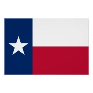 Affiche patriotique avec drapeau du Texas