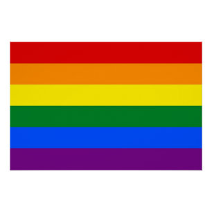 Affiche patriotique avec Drapeau LGBT