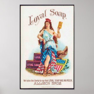 Affiche patriotique de savon