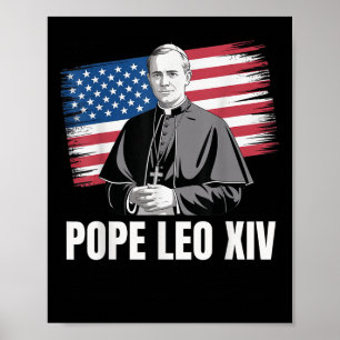 Affiche Patriotique Léon Xiv Église catholique américaine