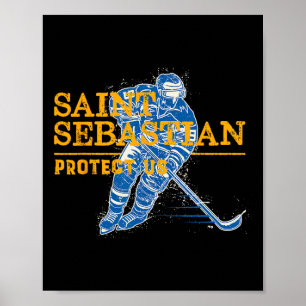 Affiche Patron De Hockey Saint-Sébastien Saint-Étienne
