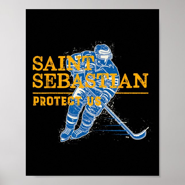 Affiche Patron De Hockey Saint-Sébastien Saint-Étienne (Devant)