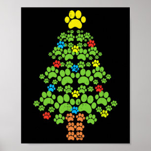 Affiche Patrouilles Arbre De Noël Chien Ou Chat Avec Père