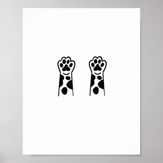Affiche Pattes levées, thème pattes (Devant)