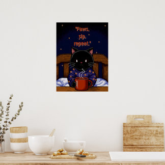 Affiche Pattes, sirotez, répétez