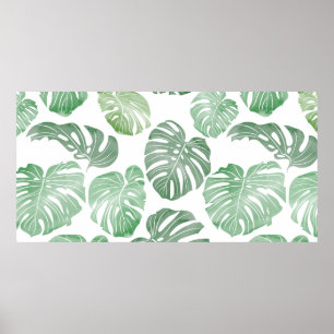 Affiche PattTropical continu motif - watercolo