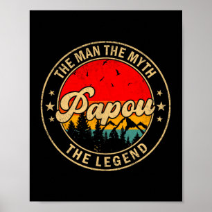 Affiche Pau l'homme le mythe la légende Vintage Rétro Pour