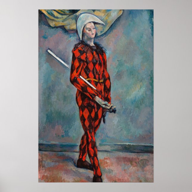 Affiche Paul Cézanne - Arlequin (Devant)