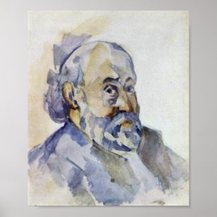 Affiche Paul Cezanne - autoportrait