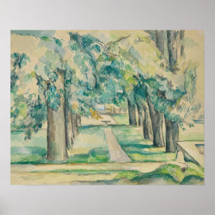 Affiche Paul Cezanne - avenue des arbres de châtaigne