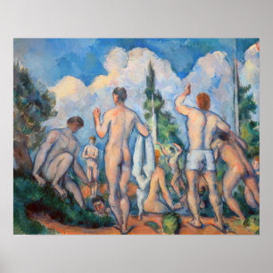 Affiche Paul Cezanne - Baigneurs