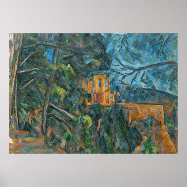 Affiche Paul Cezanne | Château Noir, 1900-04 (huile sur ca (Devant)