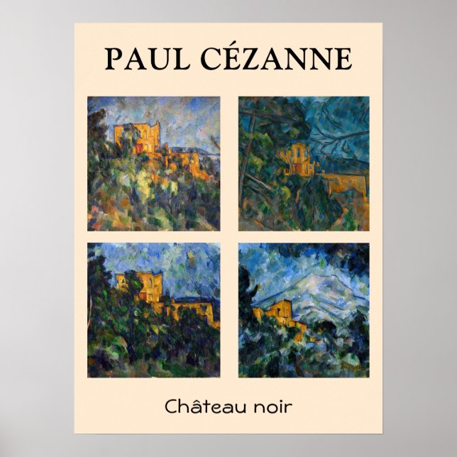 Affiche Paul Cezanne - Château Noir Sélection de chefs-d'o (Devant)