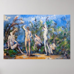 Affiche Paul Cezanne - Cinq Baigneurs