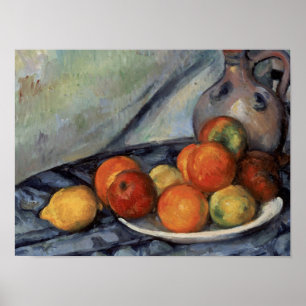 Affiche Paul Cezanne - Fruits Et Jus Sur Une Table