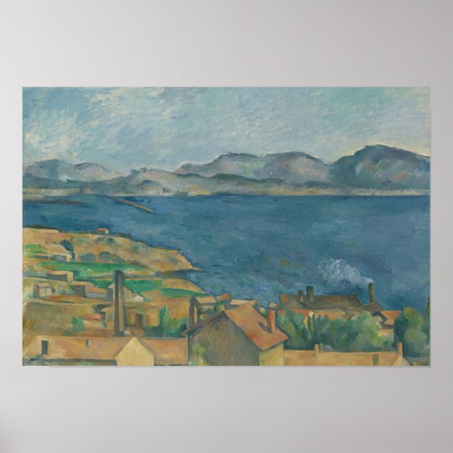 Affiche Paul Cezanne - La Baie de Marseille (Devant)