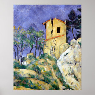 Affiche Paul Cezanne La Maison aux murs craqués