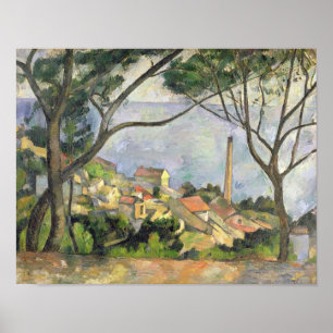 Affiche Paul Cezanne   La Mer à l'Estaque, 1878