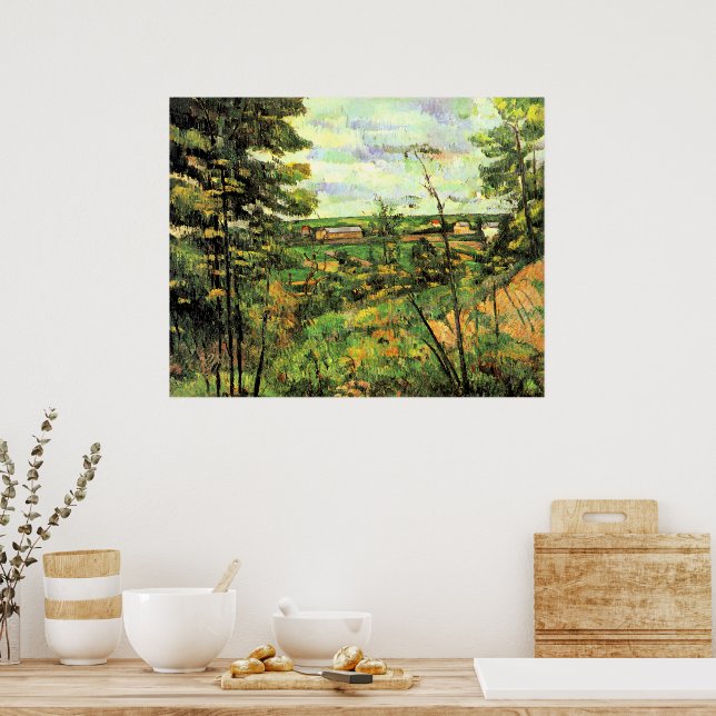 Affiche Paul Cezanne, La Vallée de l'Oise, (Cuisine)