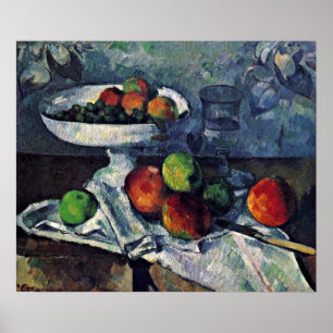 Affiche Paul Cezanne - La vie morte au bol de fruits