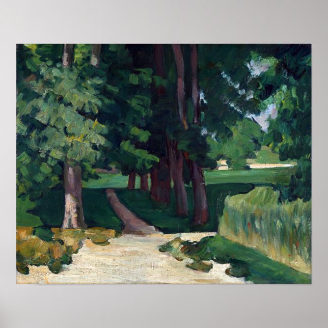 Affiche Paul Cézanne L'avenue du Jas de Bouffan (Devant)