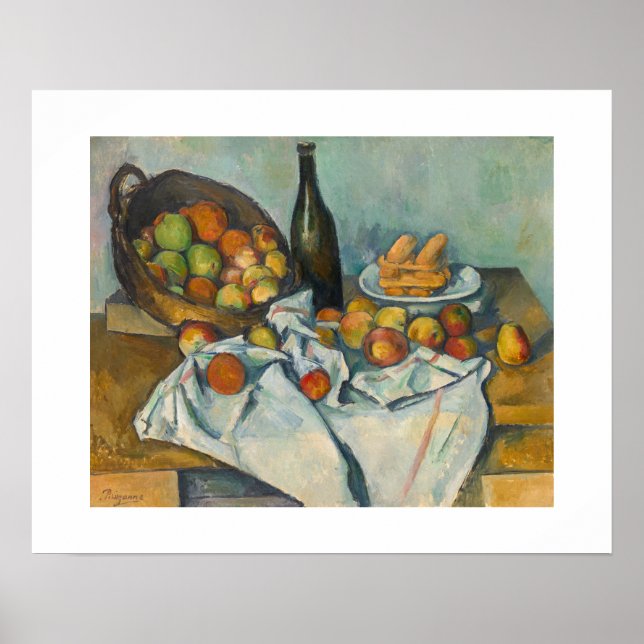 Affiche Paul Cezanne - Le panier de pommes (Devant)