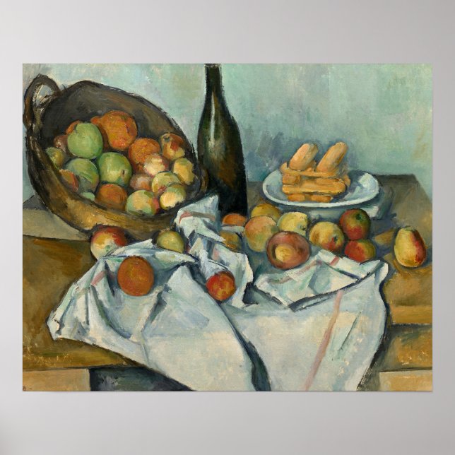 Affiche Paul Cezanne - Le panier des pommes (Devant)