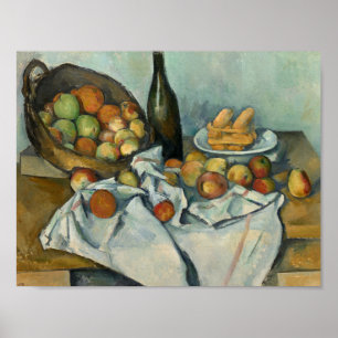 Affiche Paul Cezanne - Le panier des pommes