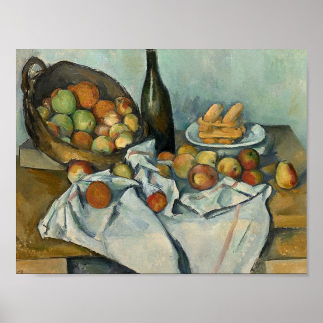 Affiche Paul Cezanne - Le panier des pommes (Devant)