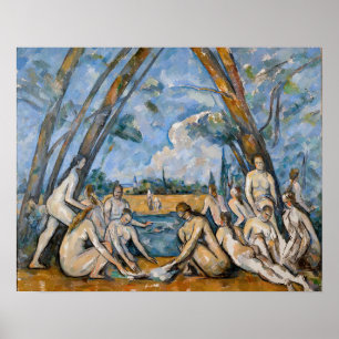 Affiche Paul Cezanne - Les Grandes Baigneuses