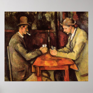 Affiche PAUL CEZANNE - Les joueurs de carte 1894