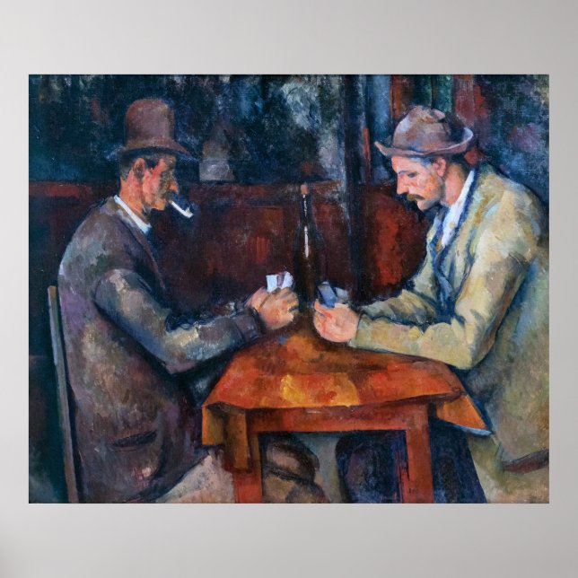 Affiche Paul Cezanne - Les Joueurs De Cartes (Devant)