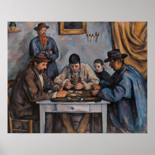 Affiche Paul Cezanne - Les Joueurs de cartes