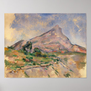 Affiche Paul Cezanne   Mont Sainte-Victoire, 1897-98