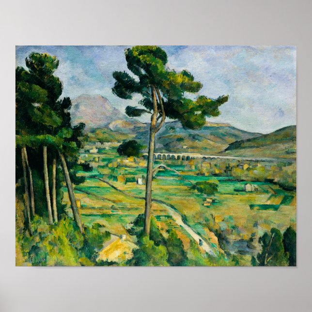 Affiche Paul Cezanne. Mont Sainte-Victoire et le Viaduc (Devant)