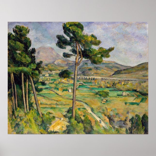 Affiche Paul Cezanne - Mont Sainte-Victoire et Viaduc (Devant)