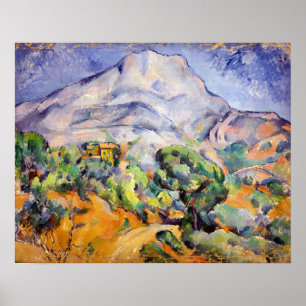 Affiche Paul Cezanne - Mont Sainte-Victoire, Route de la T