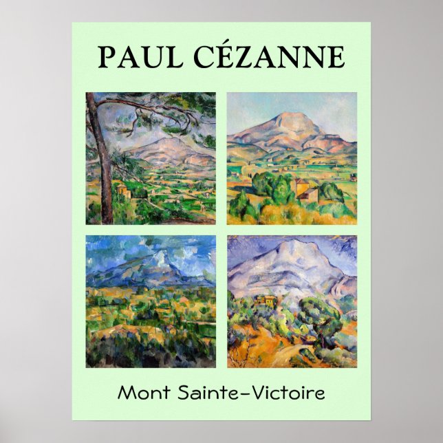 Affiche Paul Cezanne - Mont Sainte-Victoire Sélection (Devant)